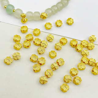 Charm cỏ 4 lá màu vàng - KL200 MOCHUONG JEWELRY