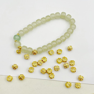 Charm cỏ 4 lá màu vàng - KL200 MOCHUONG JEWELRY
