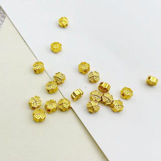 Charm cỏ 4 lá màu vàng - KL200 MOCHUONG JEWELRY