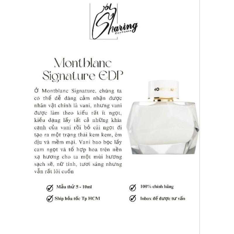 💥Sharingperfume - Nước hoa Montblanc Signature