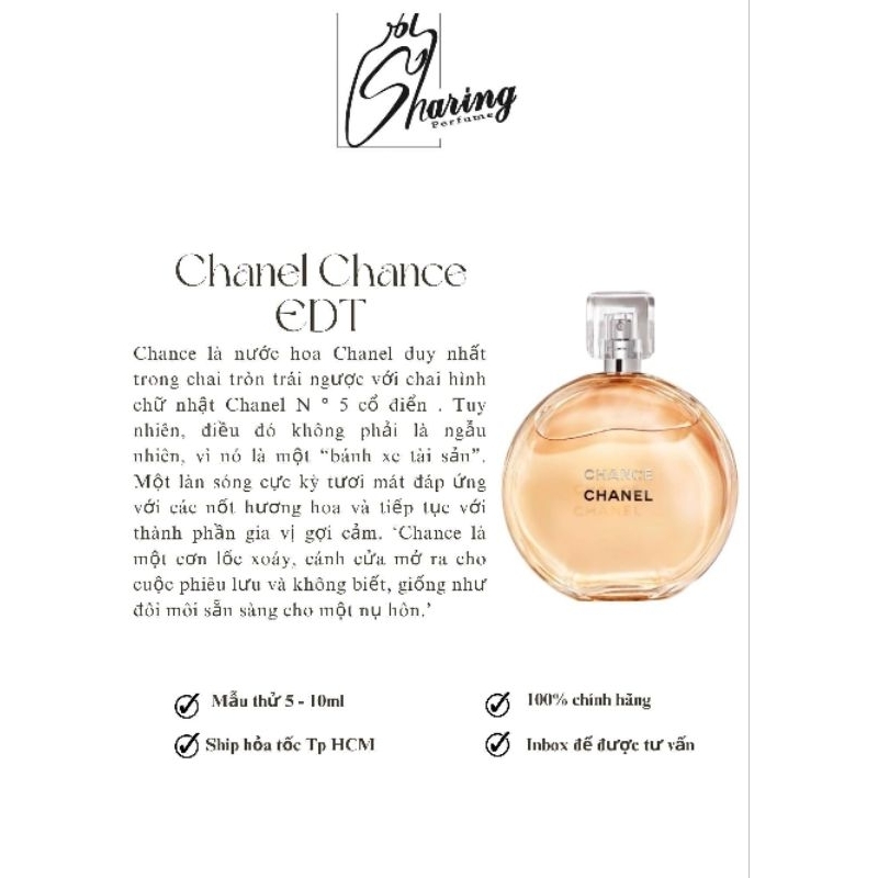 💥Sharingperfume - Nước hoa Chance Edt