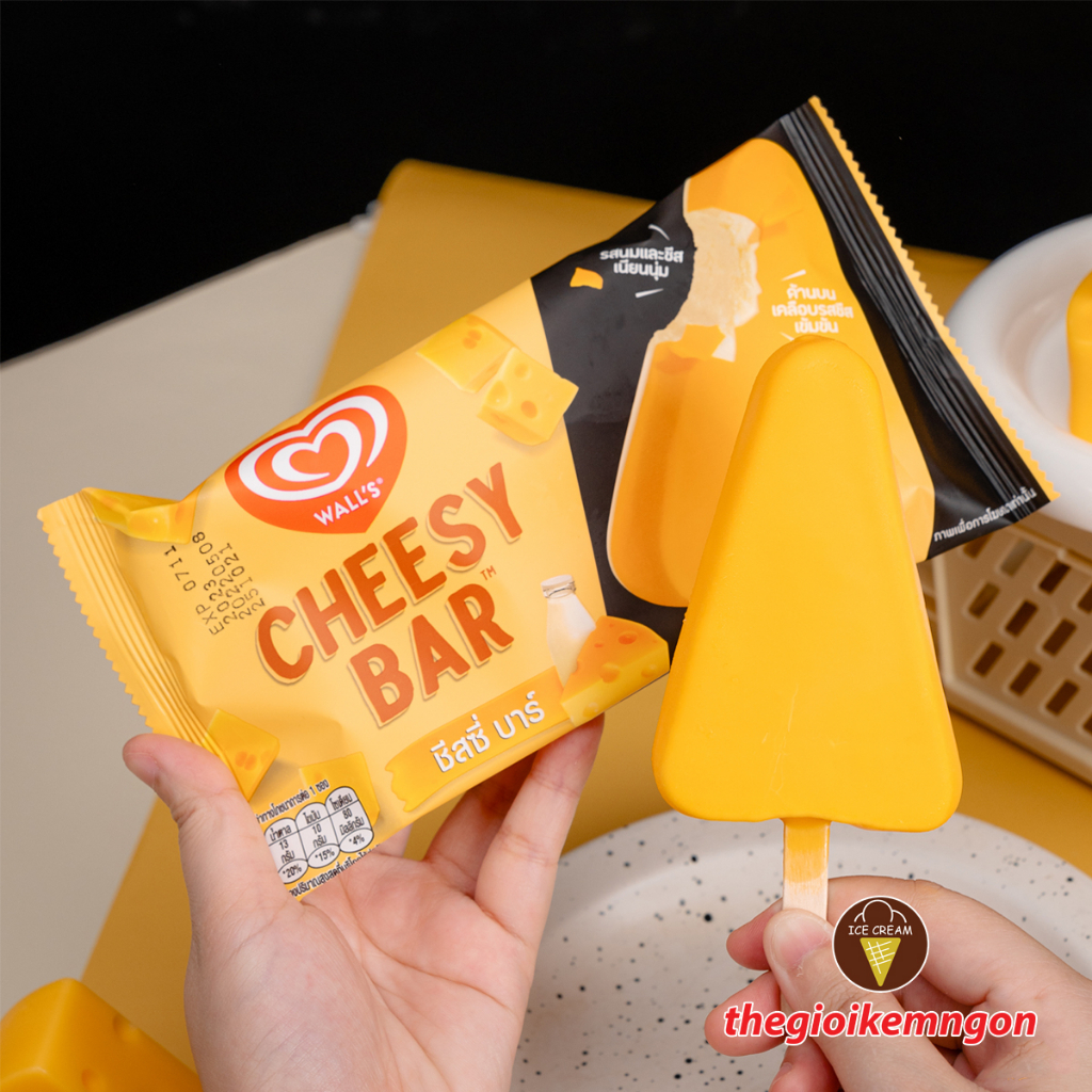 Kem phô mai Wall's Cheesy Bar