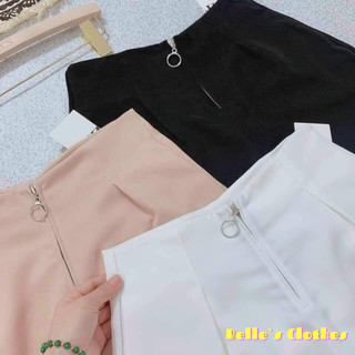 Quần short nữ cạp cao khoá đồng cao cấp