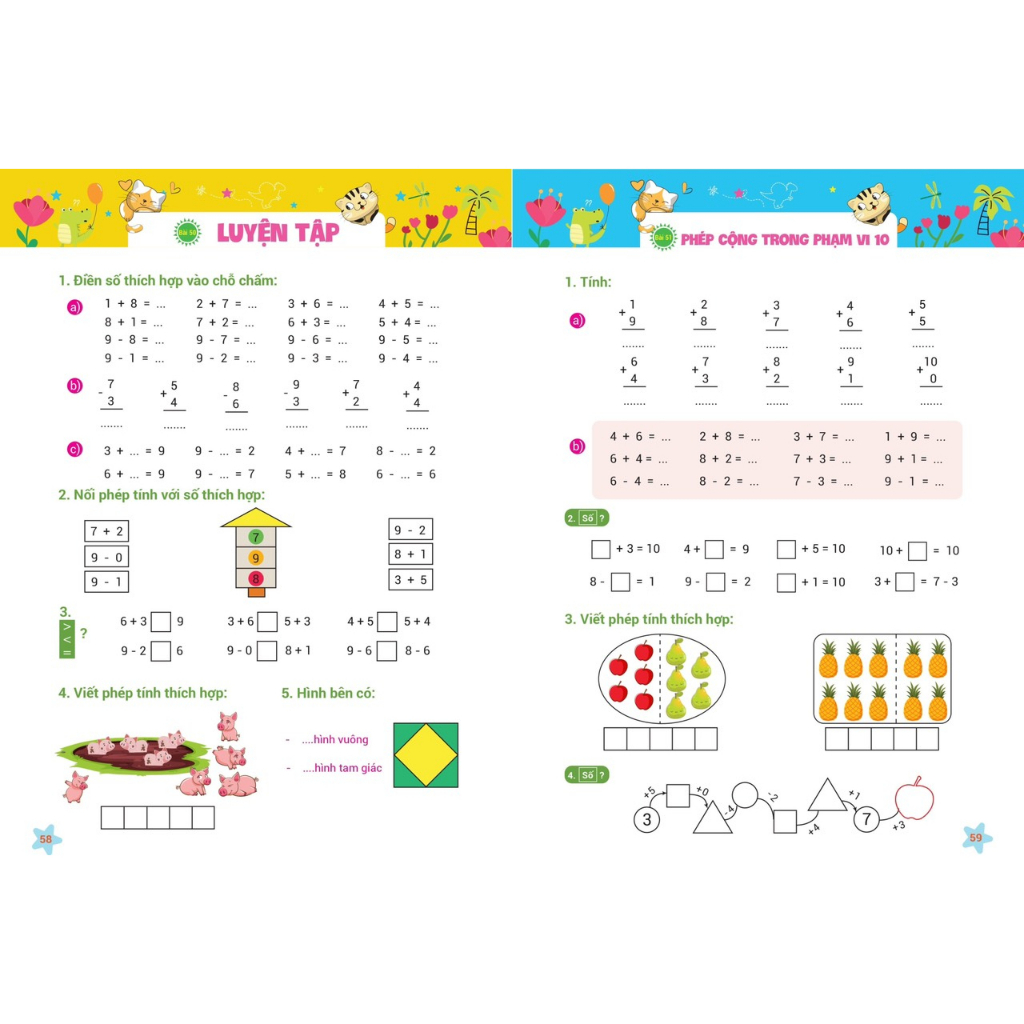 Sách - Vở Bài Tập Toán Phát Triển Tư Duy - Phiên Bản 5.0 (Dành Cho Trẻ 5-6 Tuổi)