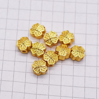 Charm cỏ 4 lá màu vàng - KL200 MOCHUONG JEWELRY