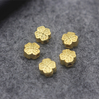 Charm cỏ 4 lá màu vàng - KL200 MOCHUONG JEWELRY