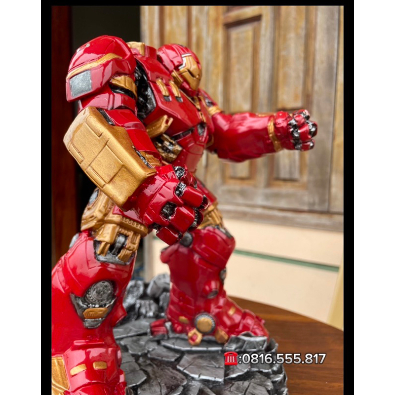 Mô hình Hulk buster kích thước 32cm, nặng 6kg,có kèm đế siêu đẹp, chất liệu cao cấp