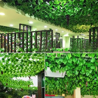 Dây lá giả -  Dây lá nho dài 2met hàng việt nam chất lượng cao.trang trí nhà cửa.
