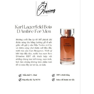 💥Sharingperfume - Nước hoa Karl Bois D’ambre
