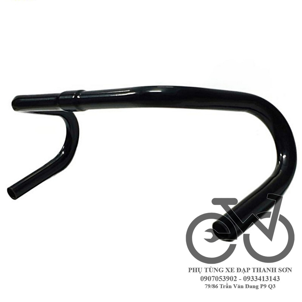 Tay lái xe đạp cong cuộc sừng trâu Fixed Gear, ghi đông sừng dê