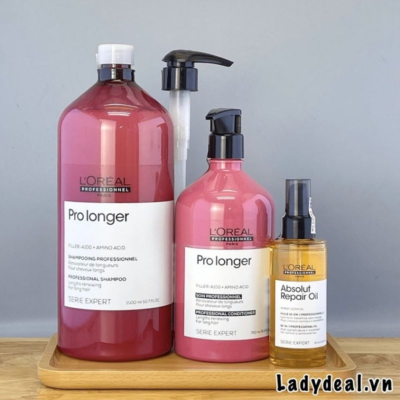 Kem dưỡng L'oreal pro longer dưỡng tóc nhanh dài, và dày 125ml