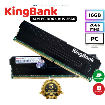 Ram DDR4 8GB/16GB Bus 2666/3200 MHz KiINGBANK Cho PC, Tản nhiệt thép, New100% Full Box Chính Hãng - Bảo hành 5 năm | BigBuy360 - bigbuy360.vn