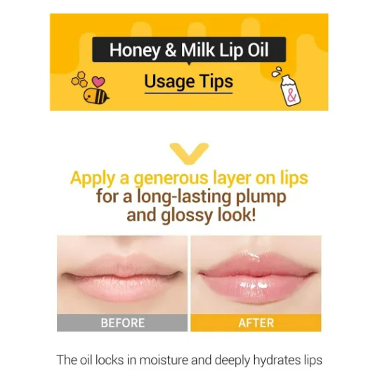 Son Dưỡng Môi APIEU Honey & Milk Lip Oil 5g