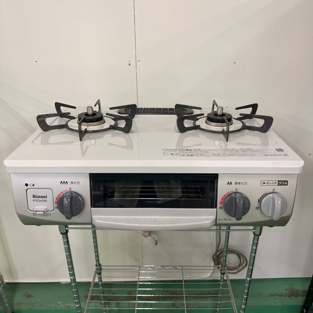 bếp ga RINNAI RTE340BEL nội địa nhật, an toàn cho trẻ em, có lò nướng tiện lợi,dễ sử dụng, hàng còn mới trên 98%