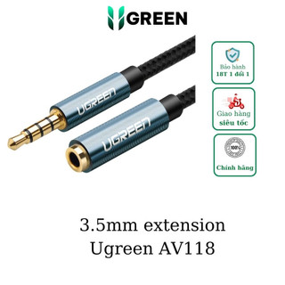 Cáp âm thanh nối dài 3.5mm 3 khấc dài 2m - 5m ugreen 40675 60636 av118