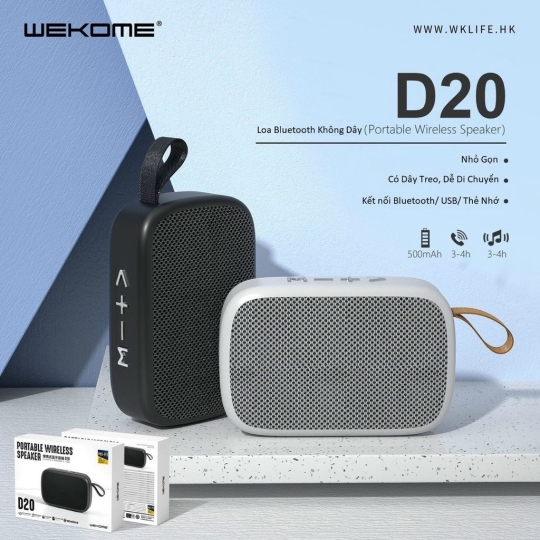 Loa Bluetooth WEKOME D20 Chính Hãng