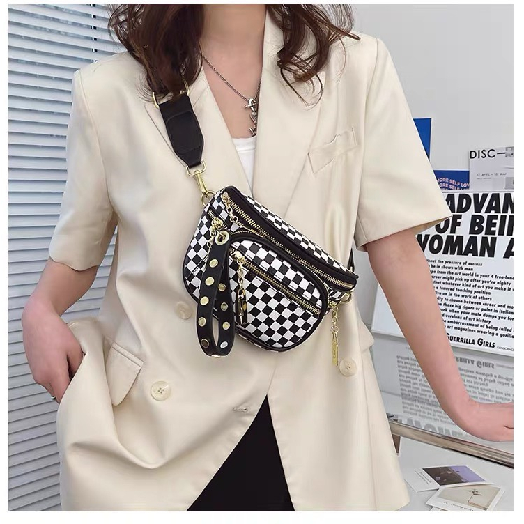 Túi bao tử  đeo bụng đeo chéo hoạ tiết trẻ trung T550 | BigBuy360 - bigbuy360.vn