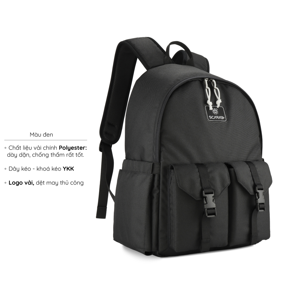 Scarab Daily Backpack Unisex - Balo Đi Học, Đi Chơi Đựng Vừa Laptop 15,6inch Mỏng.