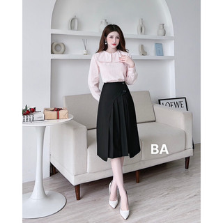 Chân váy A bán xếp ly