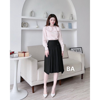 Chân váy A bán xếp ly