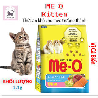 Thức Ăn Cho Mèo Con & Mèo trưởng thành Hạt Me-O Kitten , Adult Túi 1,1kg và 1,2 Kg