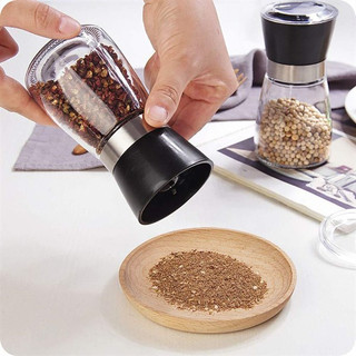 Dụng cụ xay tiêu thủy tinh đa năng cầm tay. Máy xay tiêu mini tiện dụng. Lọ say hạt tiêu thủy tinh