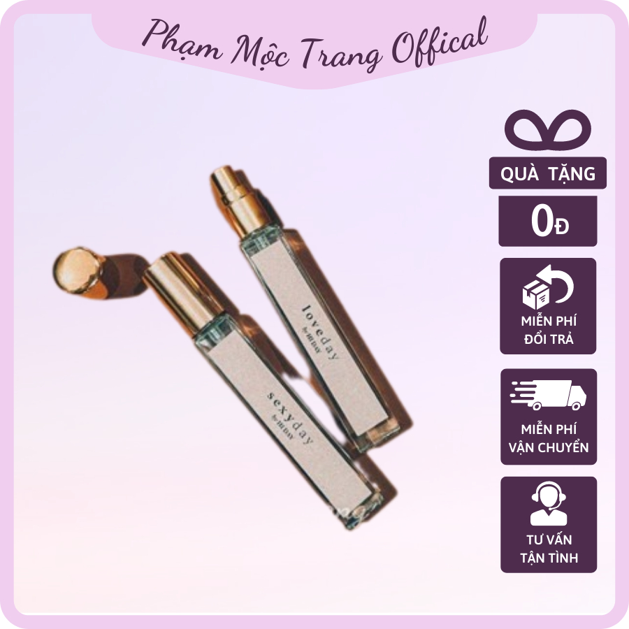 Lưu Hương Hạnh Phúc - Lưu Hương Cô Bé Gây Nhớ Set 2 Mùi Ngọt Ngào, Sexy 10ml