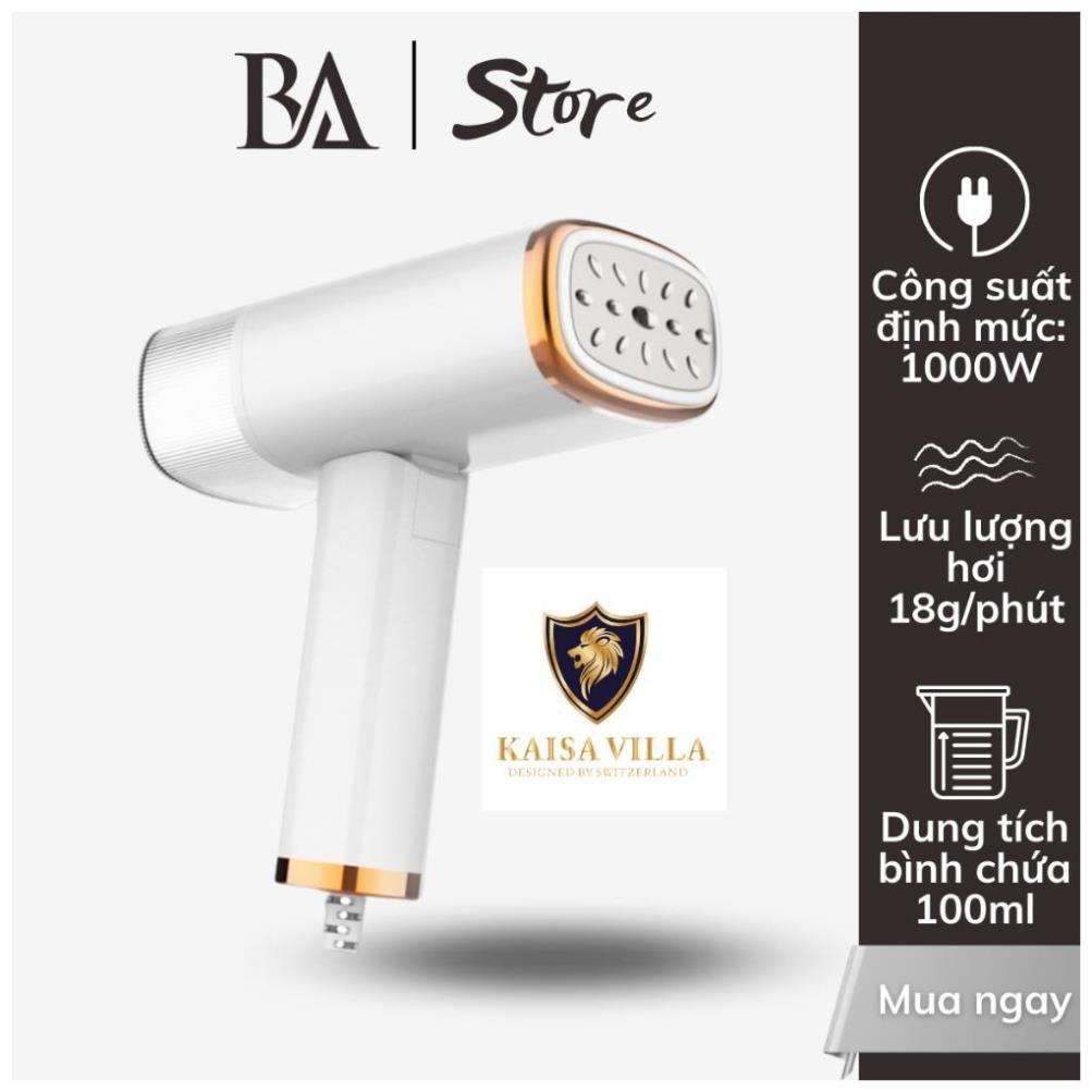 Bàn Là Hơi BA-Nước Đa Năng Máy Cầm Tay Kaisa Villa 1000W Có Thể Gấp Lại Ngăn Chứa Nước Có Thể Tháo Rời Chống Bỏng