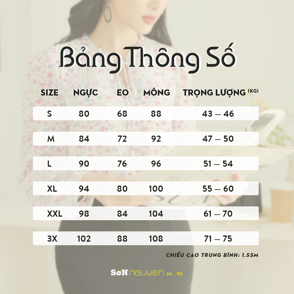 SONNGUYEN Áo sơ mi nữ công sở hoa nhí cổ lá sen tay lỡ 30302