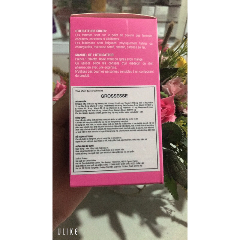 BỔ BẦU GROSSESSE LỌ 30VIEN