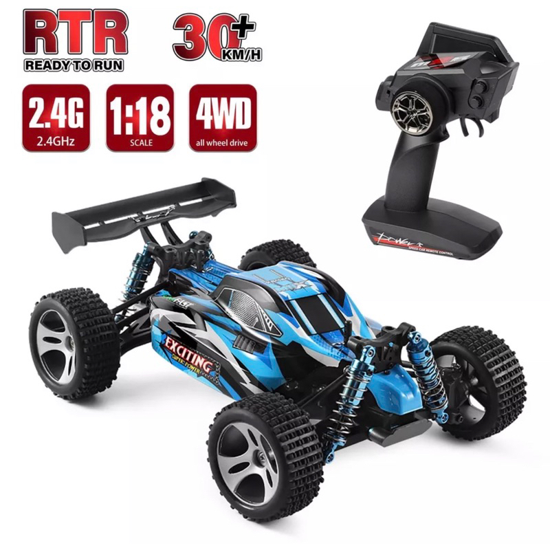 WLTOYS Phụ Kiện Trang Trí Chất Lượng Cao 184011 Xe Địa Hình Điều Khiển Từ Xa 1 / 18 2.4GHz 30km / h 4WD RTR Kèm Phụ Kiện