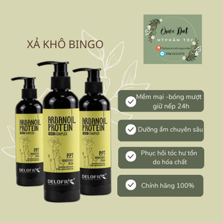 Xả khô Delofil ảganoil protein kem dưỡng tóc siêu mềm mượt 260ml