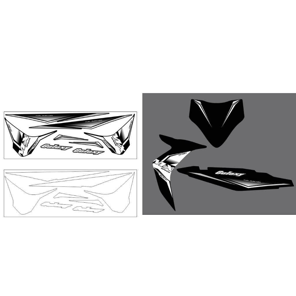 TEM GALAXY MX ĐEN TEM CAO CẤP 3 LỚP SIÊU BỀN SIÊU DÍNH