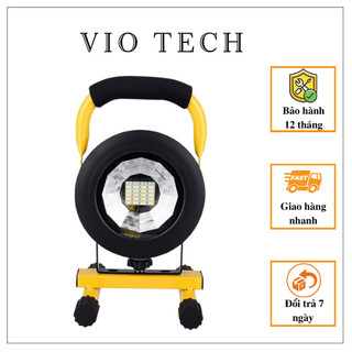 Đèn led xách tay có giá đỡ 30W tích hợp 24 bóng led pin sạc