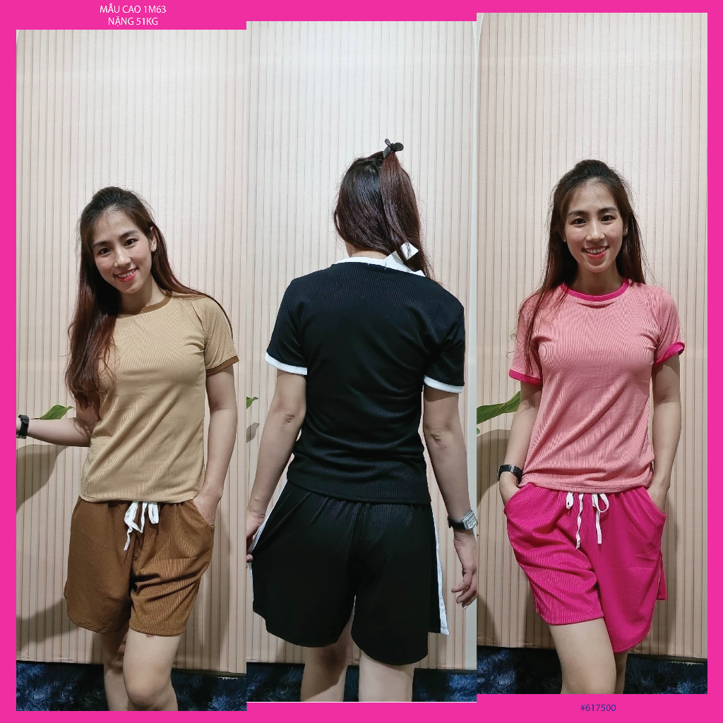 (Bigsize 45 – 85Kg) SET BỘ ĐÙI ĐỒNG CHẤT THUN GÂN 4 MÀU #617500