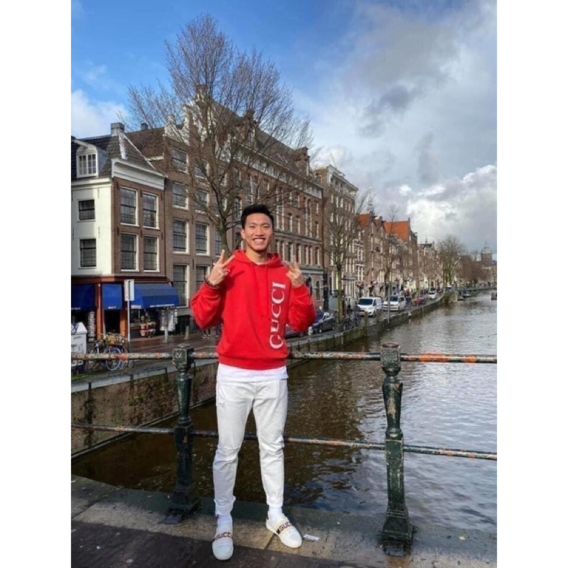 ⚡️[Hight Quality] Hàng Có Sẵn!! Giày Sneakers G.C Ace Jacquard-Stripe Leather Trainers - Giày G.C Đai Chun Hàng Loại 1