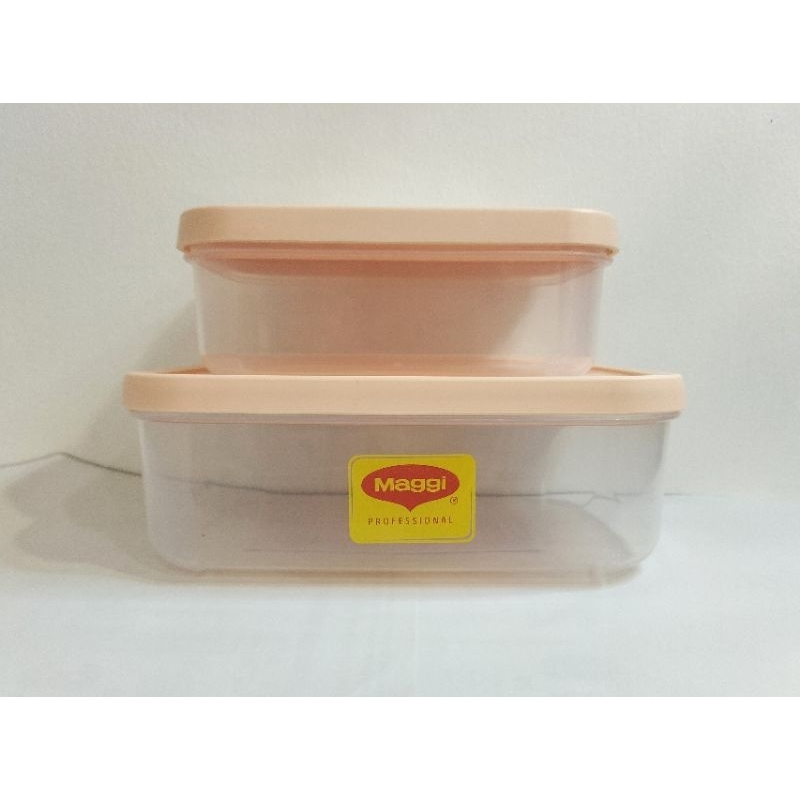 Bộ Sản Phẩm 2 Hộp Thực Phẩm Hình Chữ Nhật HOKKAIDO 750ml-1500ml
