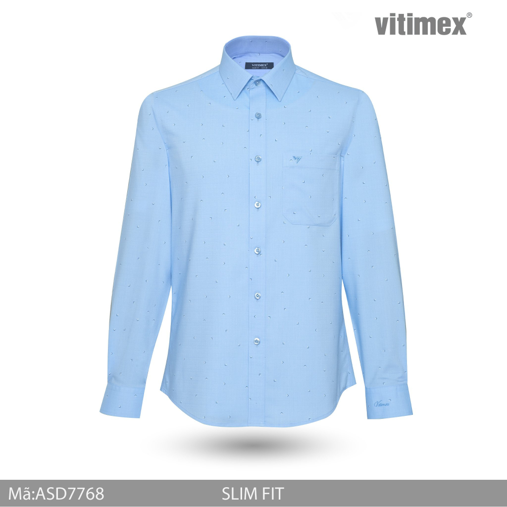 Áo Sơ Mi Dài Tay Dáng Ôm SlimFit ASD7768