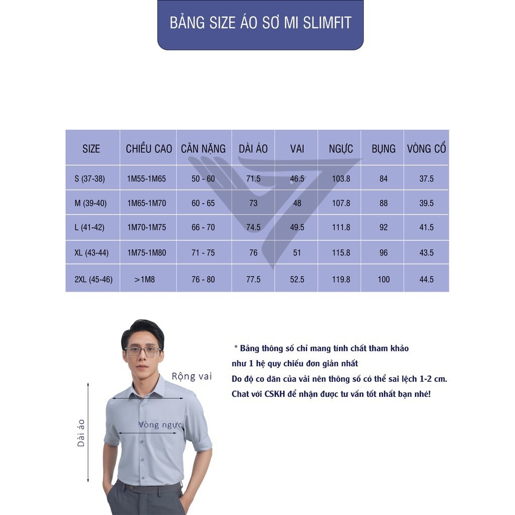 Áo Sơ Mi Dài Tay Dáng Ôm SlimFit ASD7768