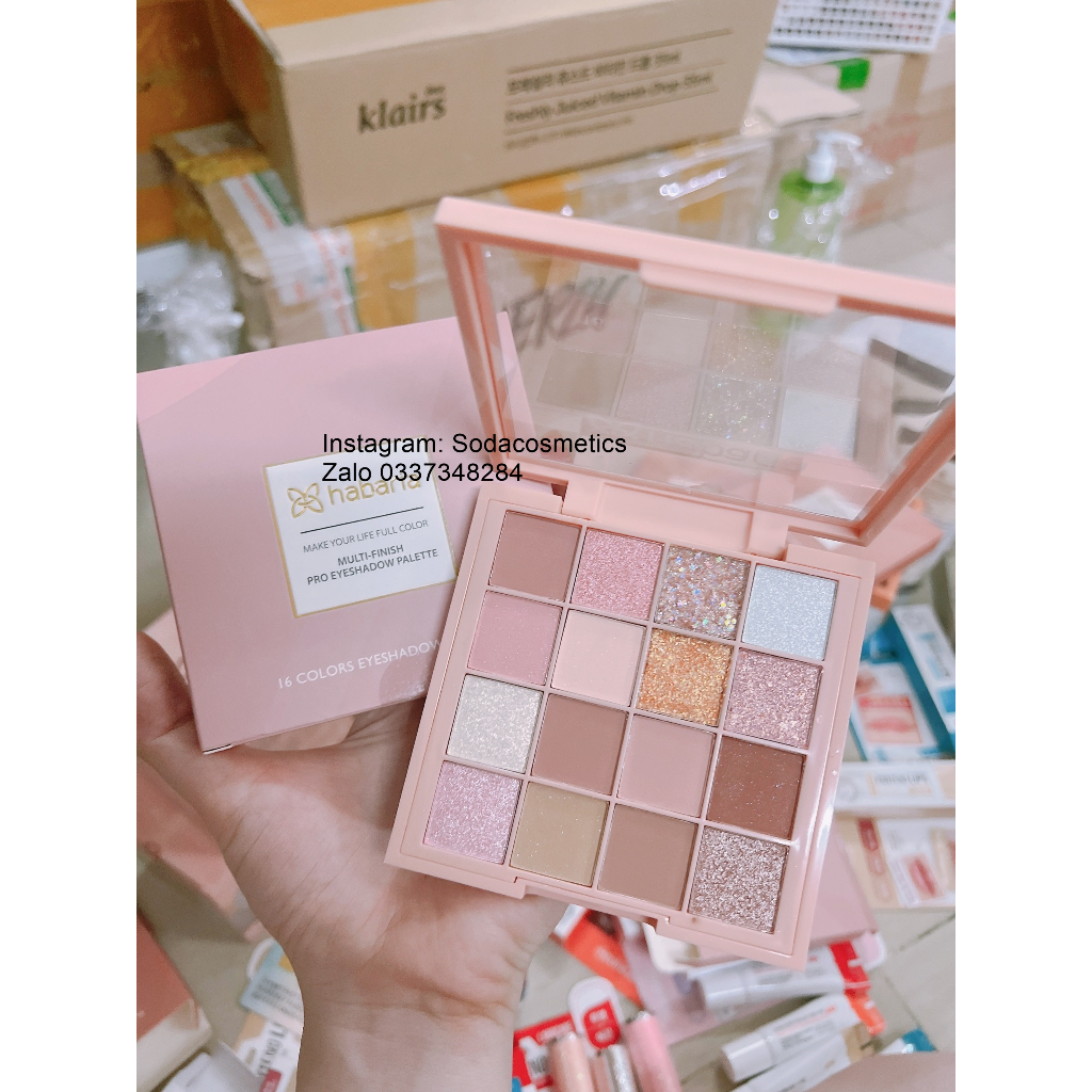 Bảng phấn mắt Habaria Pro 16 Colors Eyeshadow Palette 16 Ô