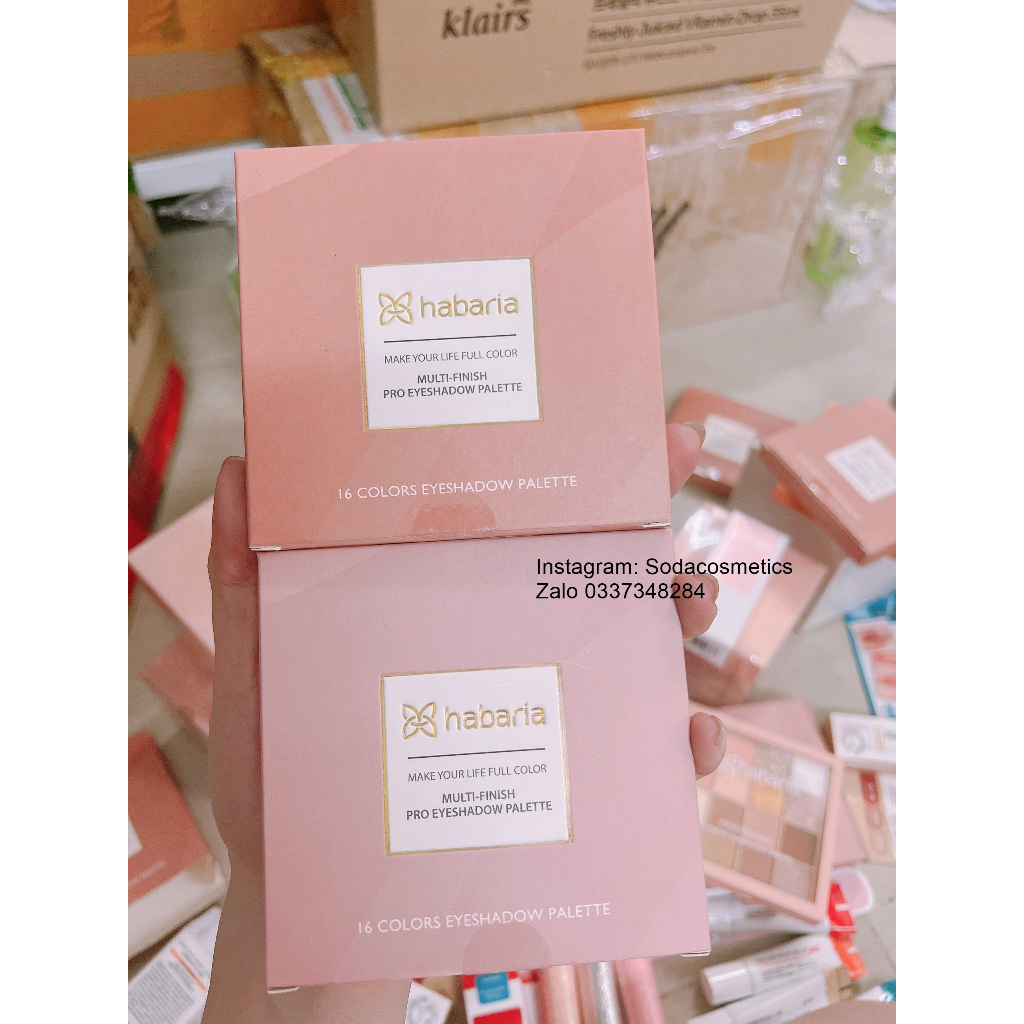 Bảng phấn mắt Habaria Pro 16 Colors Eyeshadow Palette 16 Ô