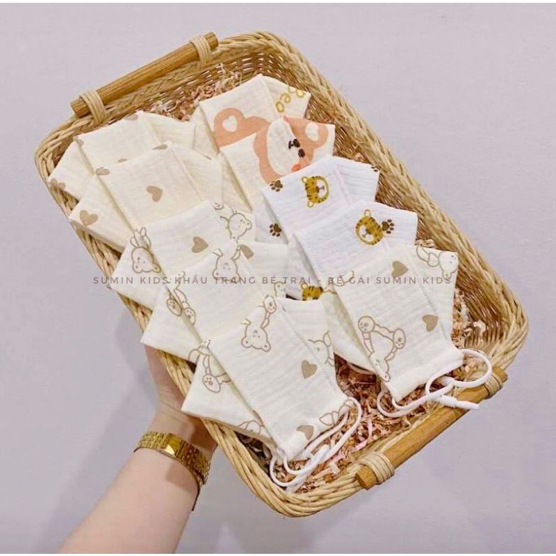 khẩu trang cho bé trai, bé gái Sumin kids