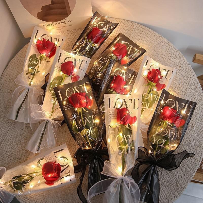 Túi Đựng 1 Bông Chữ Love Tập 10 Cái