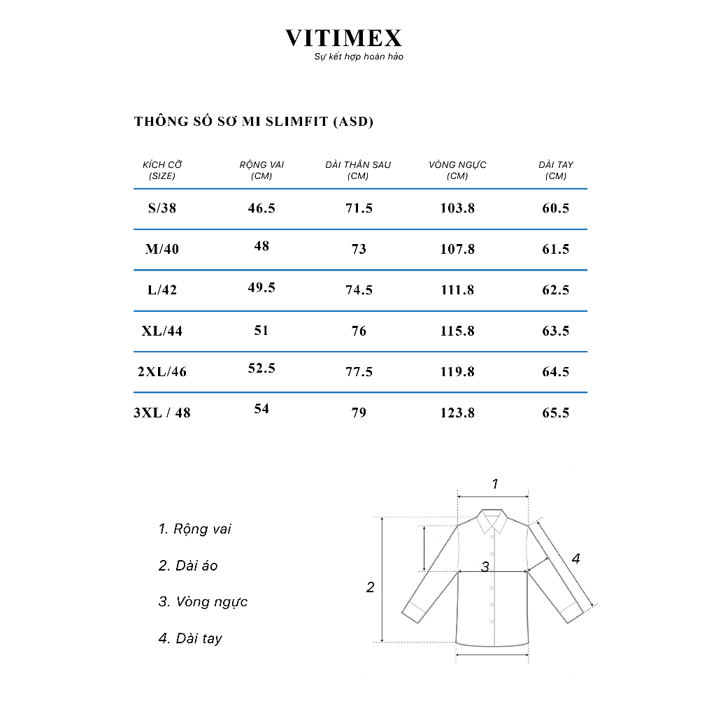 Áo Sơ Mi Dài Tay Dáng Ôm SlimFit ASD7738