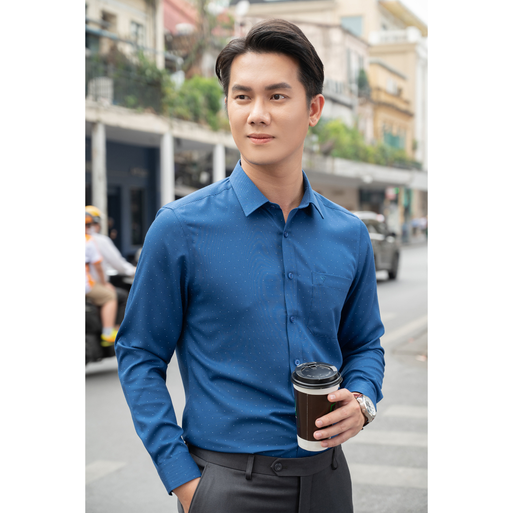 Áo Sơ Mi Dài Tay Dáng Ôm SlimFit ASD7738