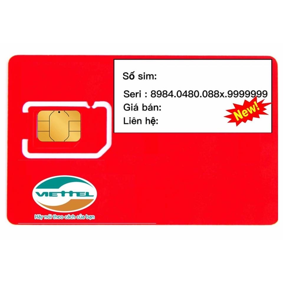 sim rẻ 4G viettel nguyên kit