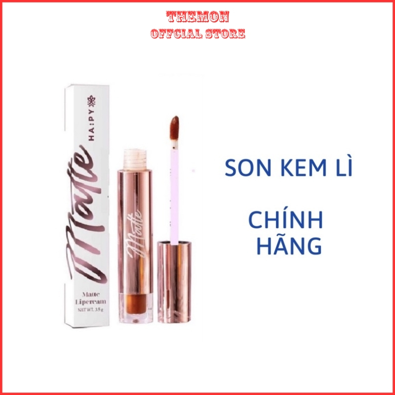 Son Happy Matte Lipcream Siêu Lì Kháng Nước Không Trôi - Son Kem Lâu Trôi Siêu Lì Hapy