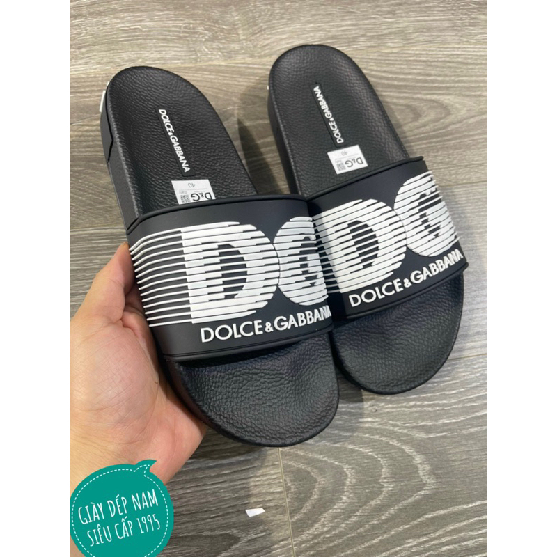Dép thời trang nam quai ngang DG đế cao su mang êm chân mẫu hot 2023
