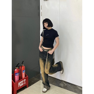 [ Baby tee ] logo thêu basic 100% COTTON