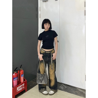 [ Baby tee ] logo thêu basic 100% COTTON